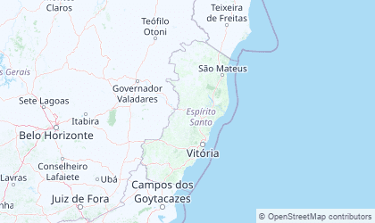 Map of Espírito Santo