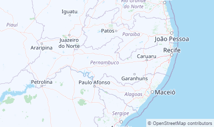 Map of Pernambuco