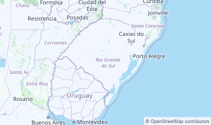 Map of Rio Grande do Sul