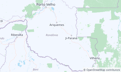 Map of Rondônia