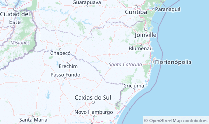 Map of Santa Catarina