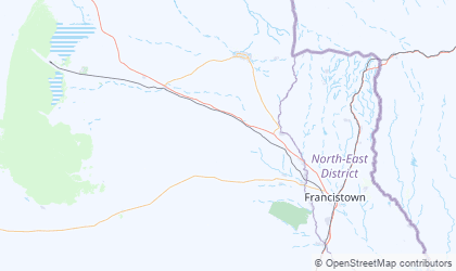 Map of North East Botswana