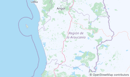 Map of Araucanía
