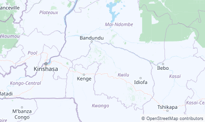 Map of Bandundu