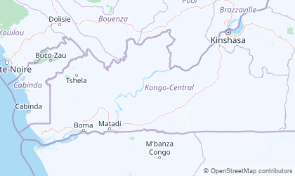 Map of Bas-Congo