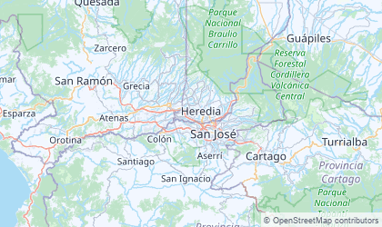 Map of Heredia