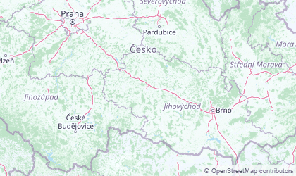 Map of Vysocina