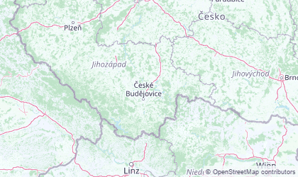 Map of Jihocesky