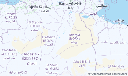 Map of Eastern Algeria