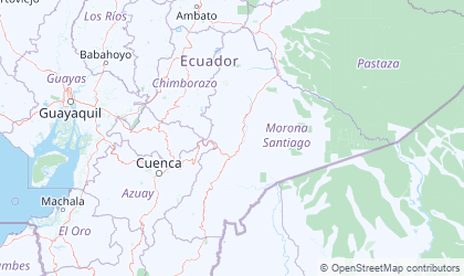 Map of Morona-Santiago