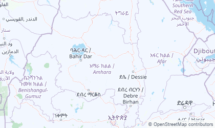 Map of Amhara