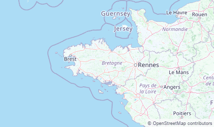 Map of Brittany