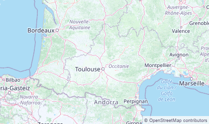 Map of Midi-Pyrénées