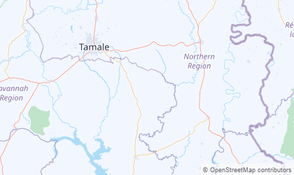 Map of Northern Ghana