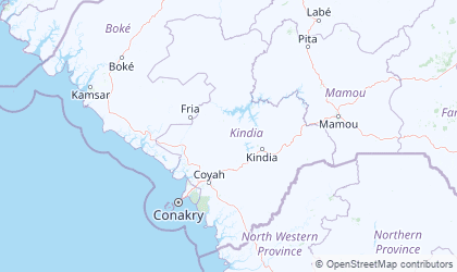Map of Kindia