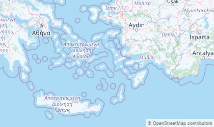 Map of South Aegean