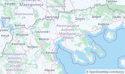 Map of Central Macedonia