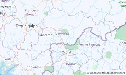 Map of El Paraíso