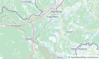 Map of Karlovacka