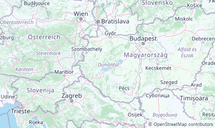 Map of Western Transdanubia