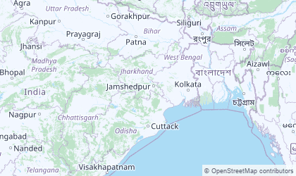 Map of Eastern India