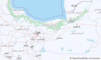 Map of Tehran