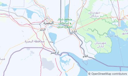 Map of Basra Governorate