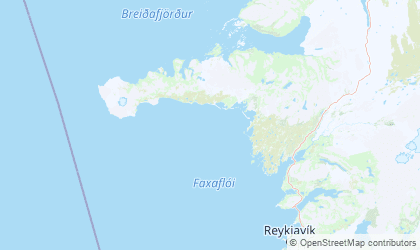 Map of West Iceland
