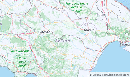 Map of Basilicata