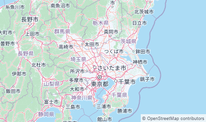 Map of Kantō