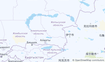 Map of Almaty Oblysy