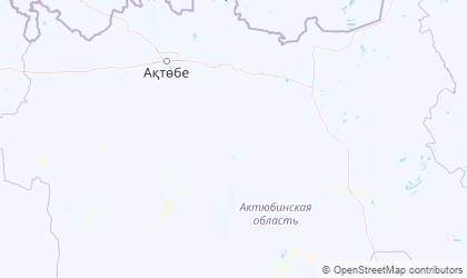 Map of Aqtöbe