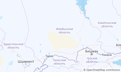 Map of Zhambyl
