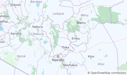 Map of Central Kenya