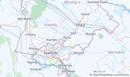 Map of Nairobi Area