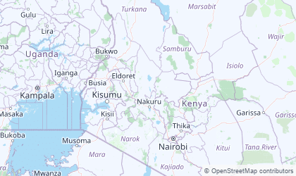 Map of Rift Valley