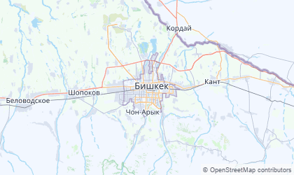 Map of Bishkek