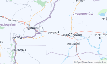 Map of Banteay Meanchey
