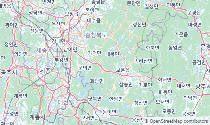 Map of Chungcheongbuk-do