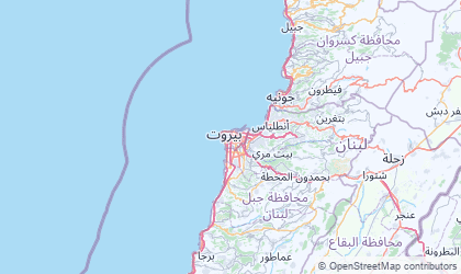 Map of Beyrouth