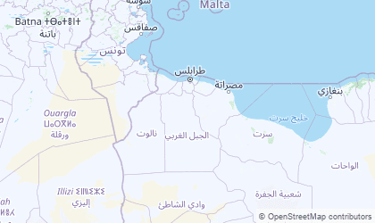 Map of Tripolitania