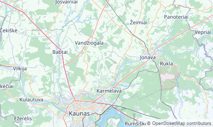Map of Kauno