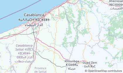 Map of Chaouia-Ouardigha
