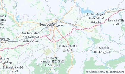 Map of Fès-Boulemane