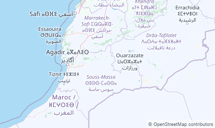 Map of Souss-Massa-Drâa