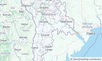 Map of South Moldova