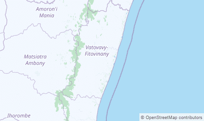 Map of Vatovavy Fitovinany