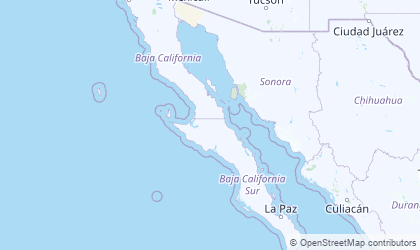 Map of Baja California