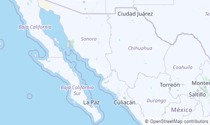 Map of North Mexico