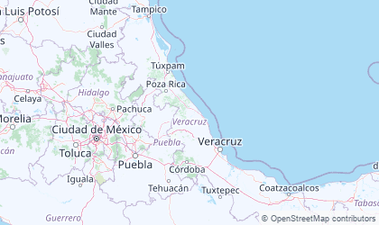 Map of East Mexico